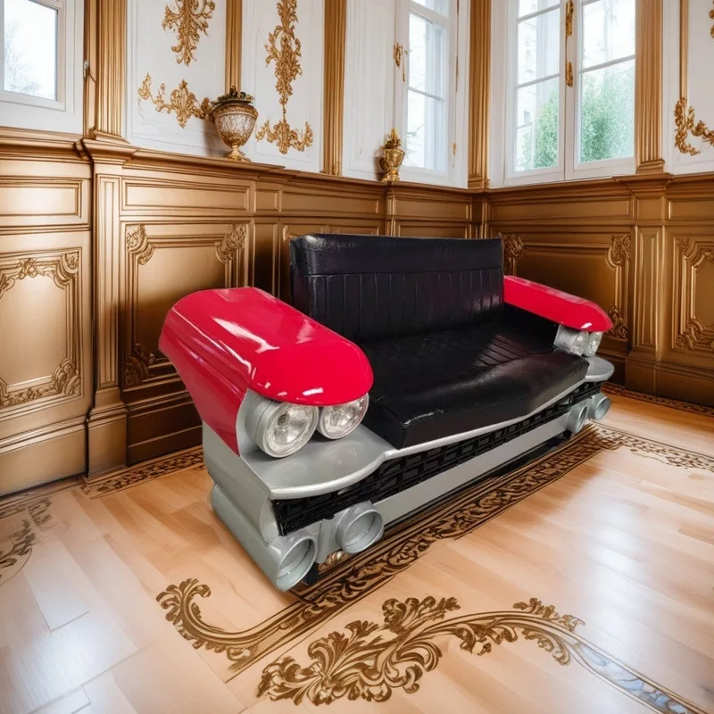 Creative metal classic car head style office sofa, personalized office car sofa coffee table 3-piece set
Creative metal classic car head style office sofa, personalized office car sofa coffee table 3-piece set