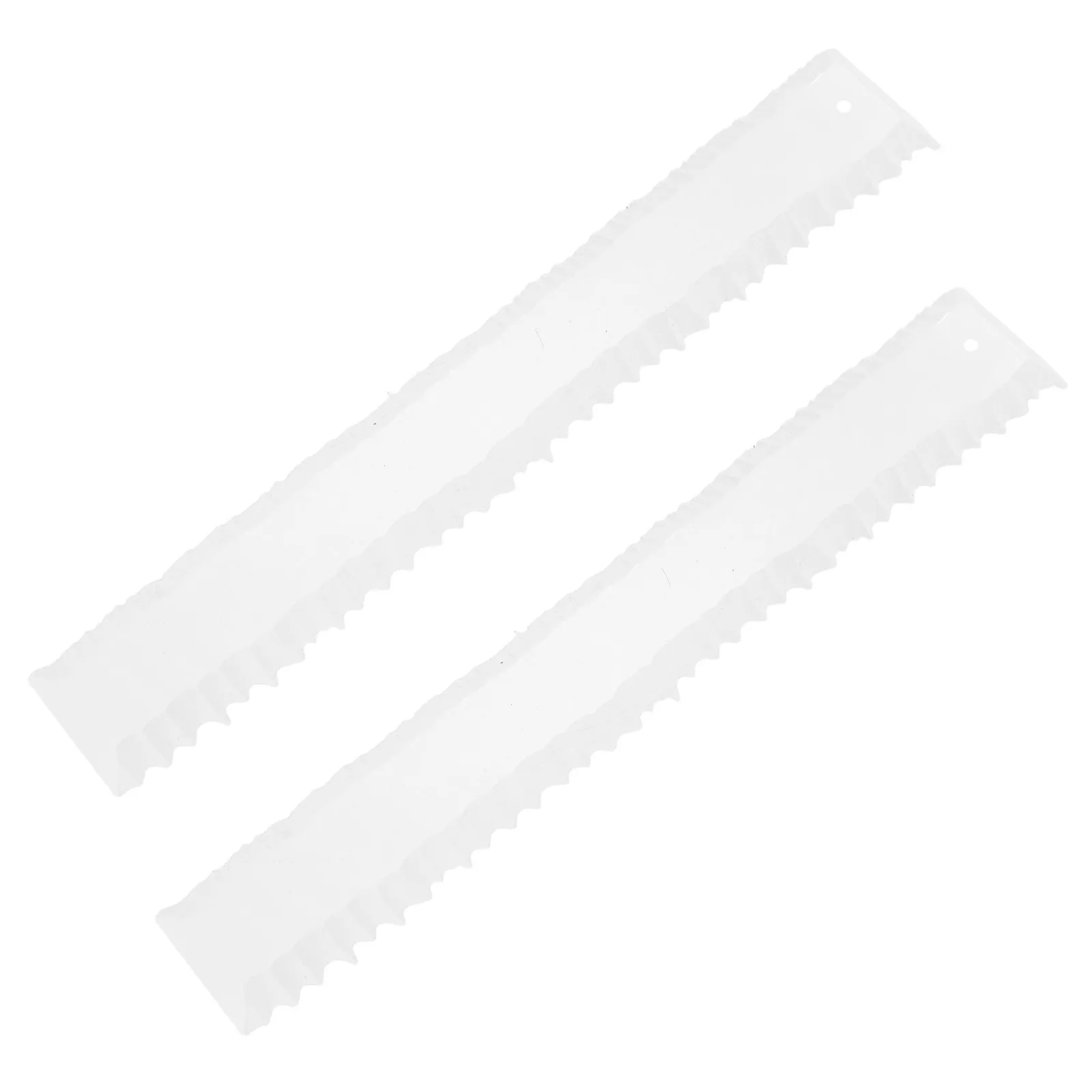 2Pcs Acrylic Deckled Edge Paper Ruler Clear Tear Edge Ruler Decorative Collage Tool for Scrapbook Card Making Paper Crafts