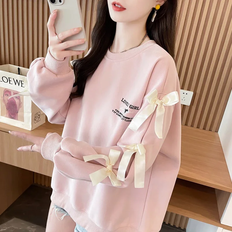 Girls Fashion Casual Vintage Streetwear Bow Graphic Hoodies Women Clothing Ladies Sexy Tops Female Sweatshirt Hoodie AAJS8516 2
Girls Fashion Casual Vintage Streetwear Bow Graphic Hoodies Women Clothing Ladies Sexy Tops Female Sweatshirt Hoodie AAJS8516 2