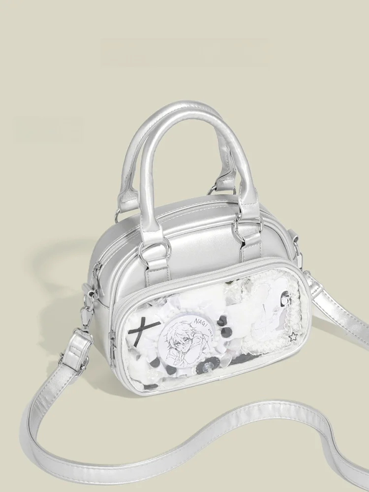 CapiE&Kuri Original Small Quanti Boston Pain Bag Women's Transparent Handbag oulder Bag Crossbody Bag Leisure Purse
CapiE&Kuri Original Small Quanti Boston Pain Bag Women's Transparent Handbag oulder Bag Crossbody Bag Leisure Purse