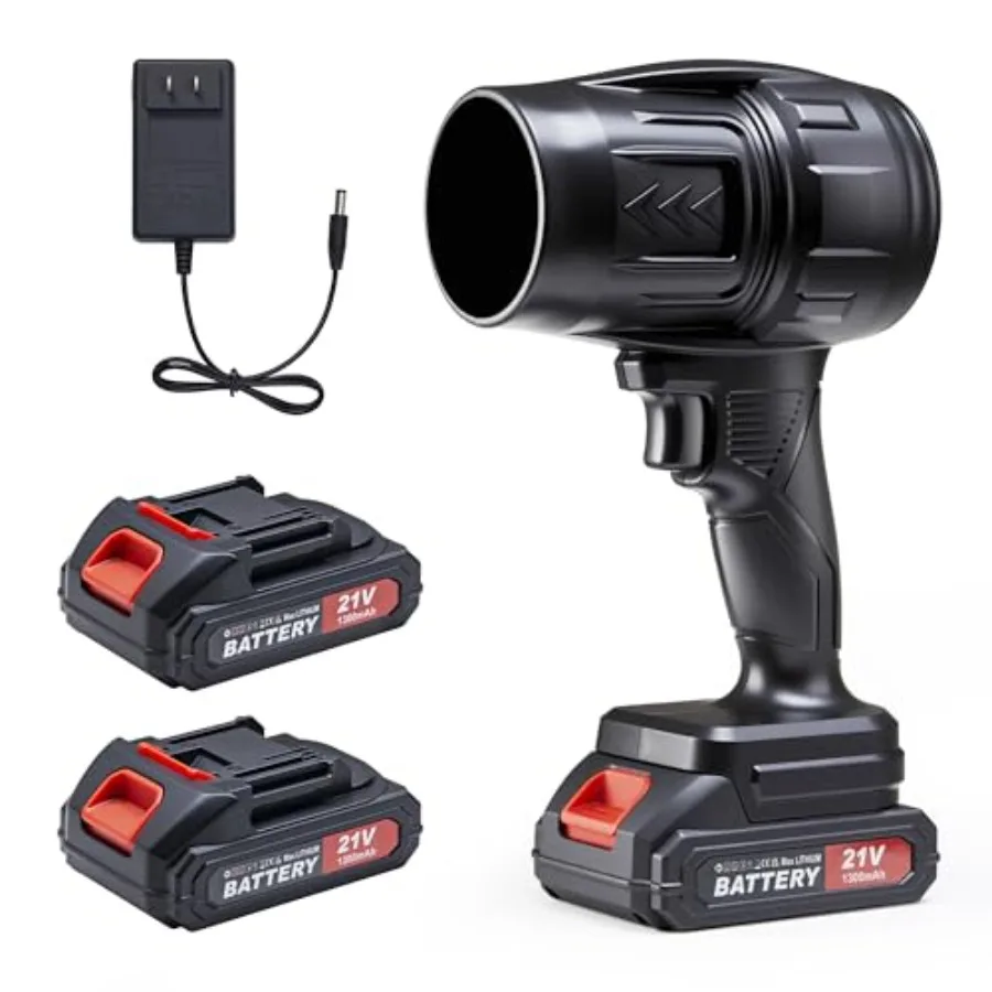 Беспроводная воздуходувка для листьев с регулируемой скоростью, 21В, 1.7 фунта, легкая ручная воздуходувка с 2 аккумуляторами и 60-минутным временем работы для двора и патио
Беспроводная воздуходувка для листьев с регулируемой скоростью, 21В, 1.7 фунта, легкая ручная воздуходувка с 2 аккумуляторами и 60-минутным временем работы для двора и патио