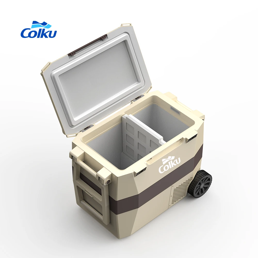 Colku GC60 59L Dual Zone 12v 24v DC Compressor Refrigeration Wheeled Suitcase Type Camping Refrigerator
Colku GC60 59L Dual Zone 12v 24v DC Compressor Refrigeration Wheeled Suitcase Type Camping Refrigerator