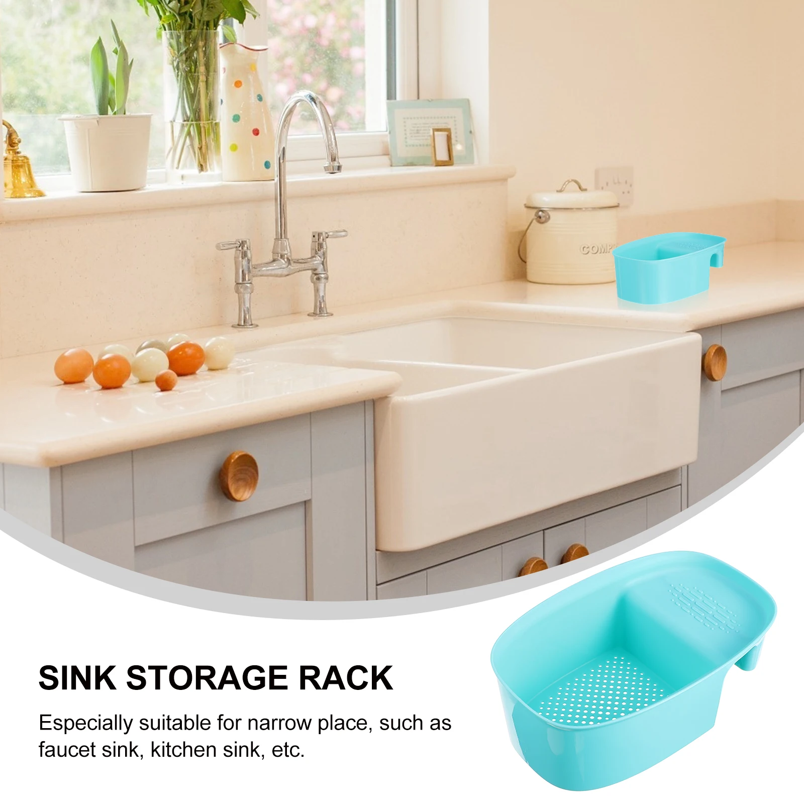 Plastic Drain Basket Sponger Rack Holder Sink Kitchen Storage Ventilating Drainer Small Elegant Easy Clean
Plastic Drain Basket Sponger Rack Holder Sink Kitchen Storage Ventilating Drainer Small Elegant Easy Clean