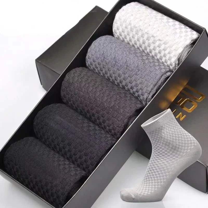 5pairs/Mens High Quality Bamboo Fiber Socks Mens Sweat Absorbent Breathable Medium Tube Socks Business Casual Large Size 38-45
5pairs/Mens High Quality Bamboo Fiber Socks Mens Sweat Absorbent Breathable Medium Tube Socks Business Casual Large Size 38-45