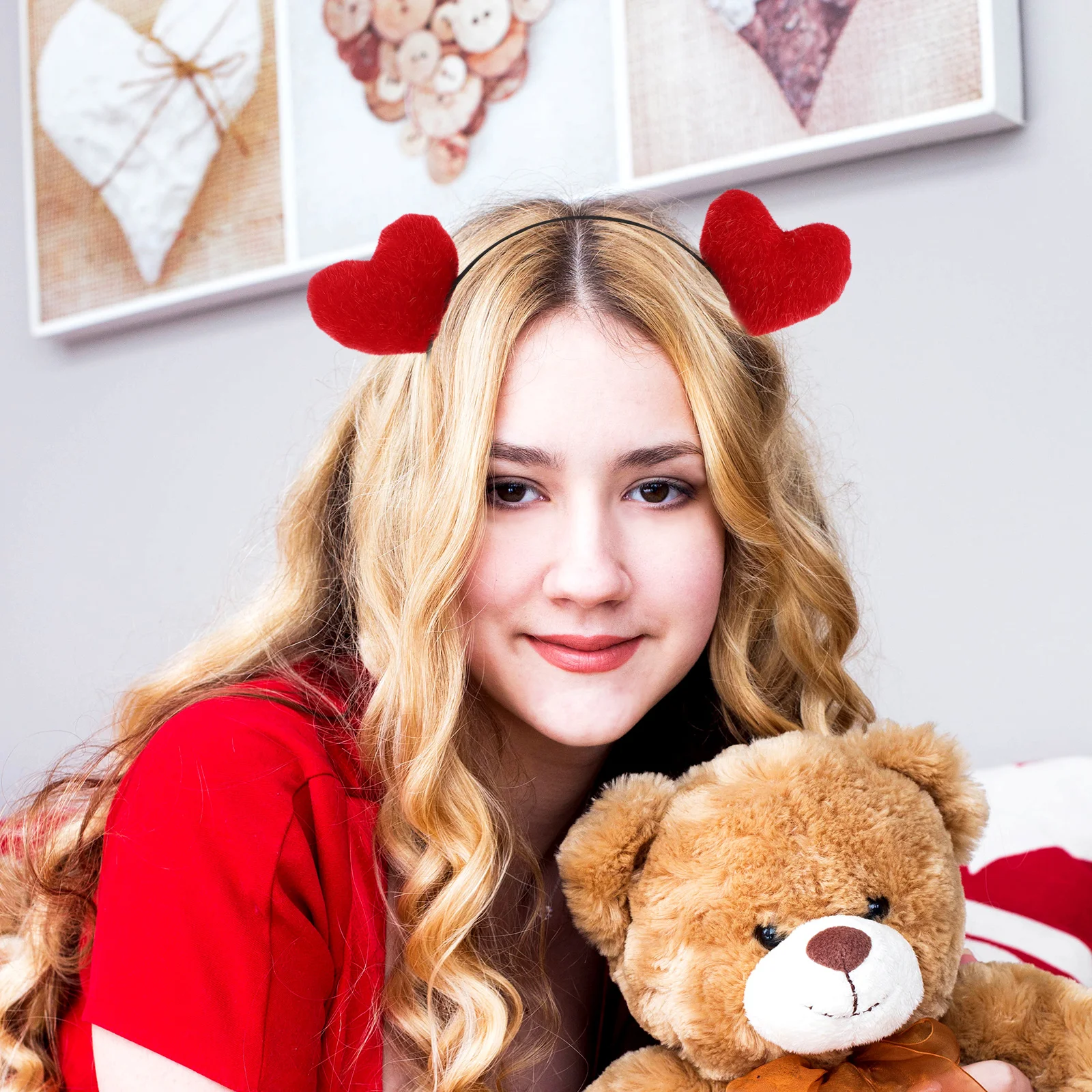 2pcs Hoops Bright Delicate Headwear Valentine Accessories Fine Quality Party Hairband Headwear Suitable All Ages
2pcs Hoops Bright Delicate Headwear Valentine Accessories Fine Quality Party Hairband Headwear Suitable All Ages