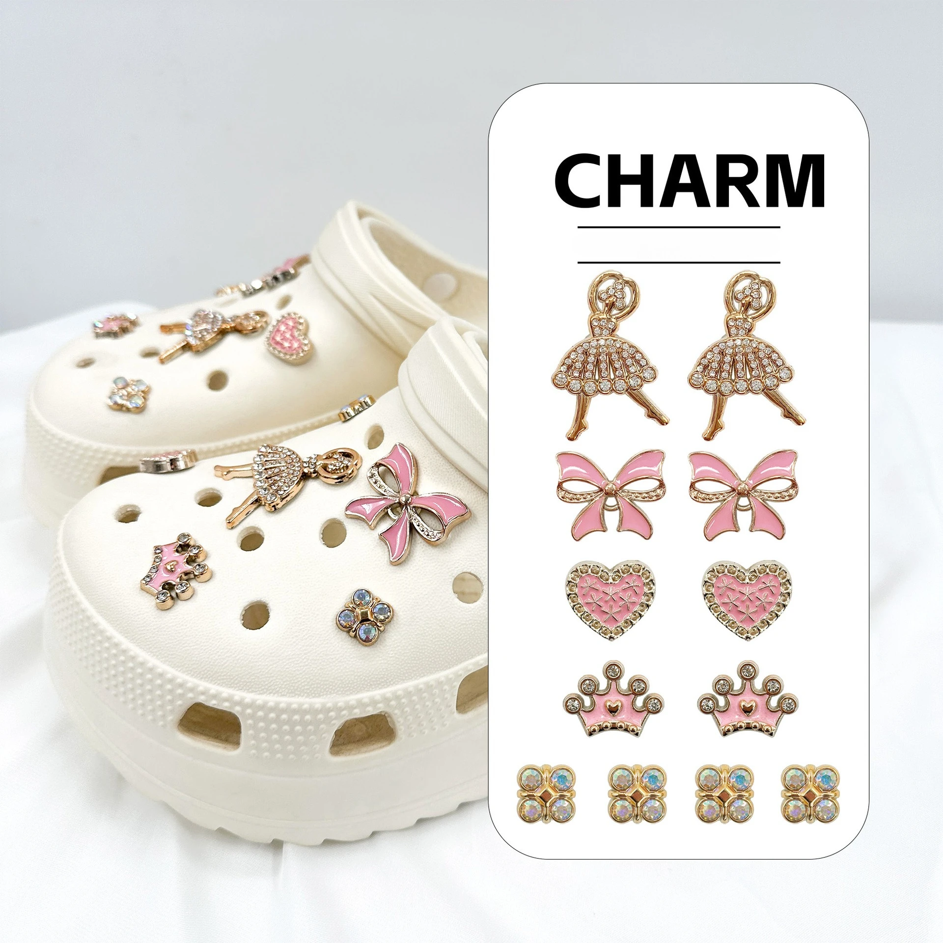 Brand New Ballet Charms DIY Shoe Accessories for Colg Luxe Decorations Trending Style Summer Sandals Charm Cute for Girls
Brand New Ballet Charms DIY Shoe Accessories for Colg Luxe Decorations Trending Style Summer Sandals Charm Cute for Girls