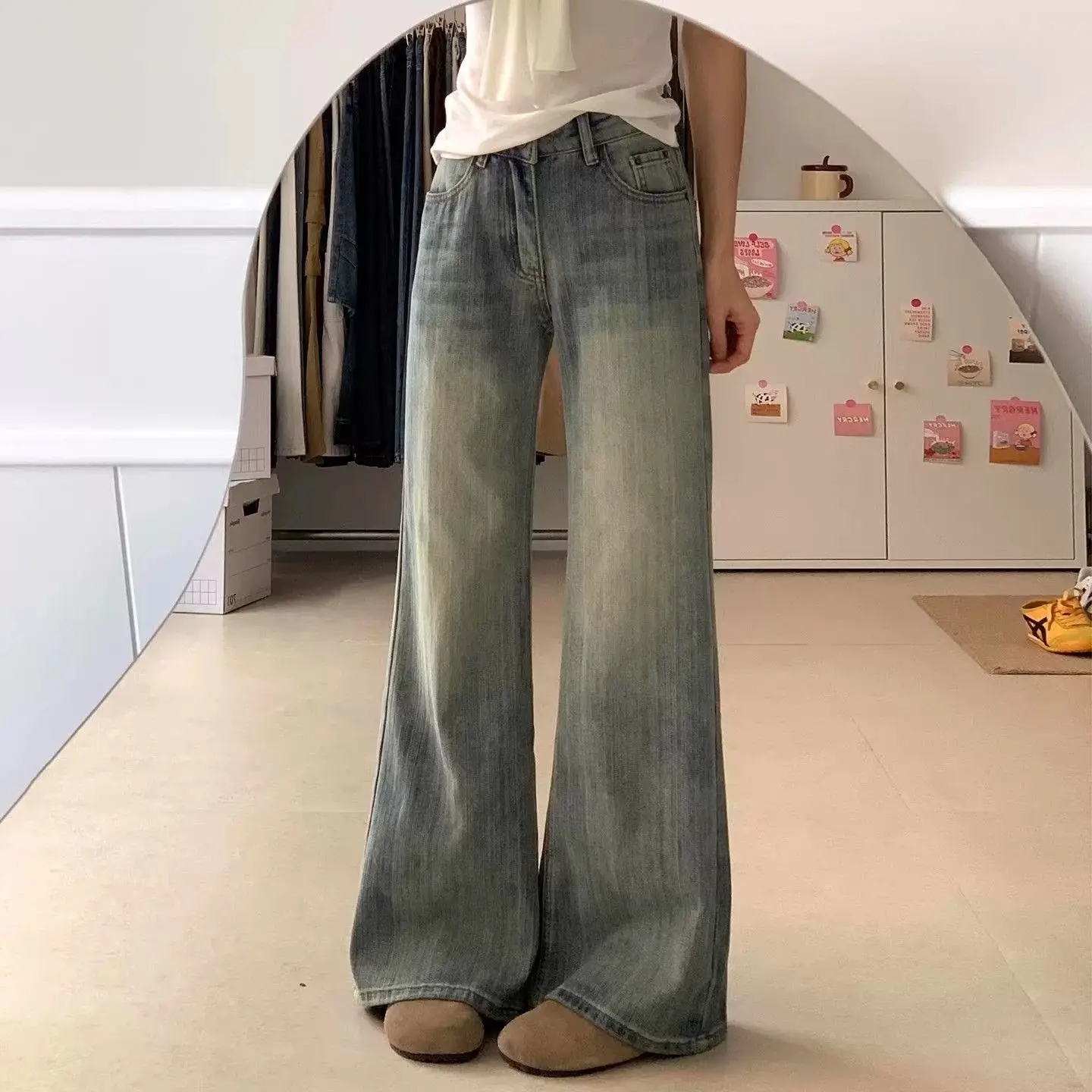 Women's Jeans High Stretch Denim Barrel Leg Pants for Summer Vintage Loose Fit Casual Straight Trousers
Women's Jeans High Stretch Denim Barrel Leg Pants for Summer Vintage Loose Fit Casual Straight Trousers