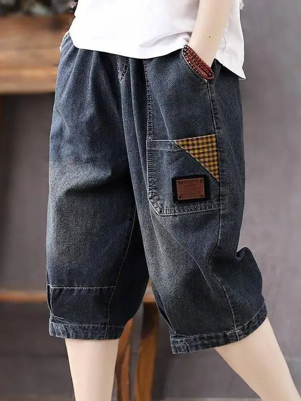 Loose Fit High Waist Denim Capri Pants Women's Summer Thin New Style Retro plus Size Versatile Wide Leg Loose Sixteenths
Loose Fit High Waist Denim Capri Pants Women's Summer Thin New Style Retro plus Size Versatile Wide Leg Loose Sixteenths