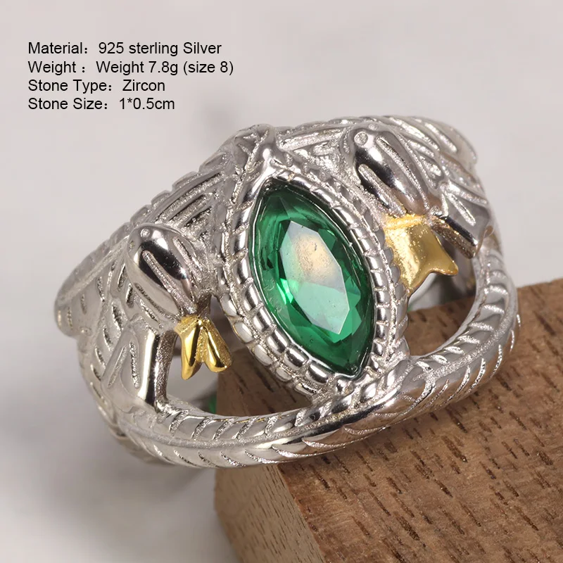 Real 925 Sterling Silver Aragorn Rings of Barahir LOTR Wedding Ring For Men Movie Fan Jewelry
Real 925 Sterling Silver Aragorn Rings of Barahir LOTR Wedding Ring For Men Movie Fan Jewelry