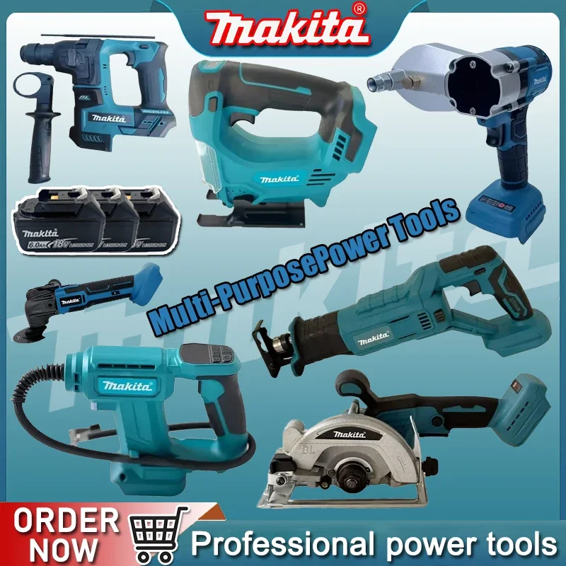 Набор инструментов 2026 Makita: Бесщеточная шлифовальная машина, пистолет для герметика, цепная пила, компрессор, силиконовый пистолет, машина для резки, для аккумулятора 18В
Набор инструментов 2026 Makita: Бесщеточная шлифовальная машина, пистолет для герметика, цепная пила, компрессор, силиконовый пистолет, машина для резки, для аккумулятора 18В