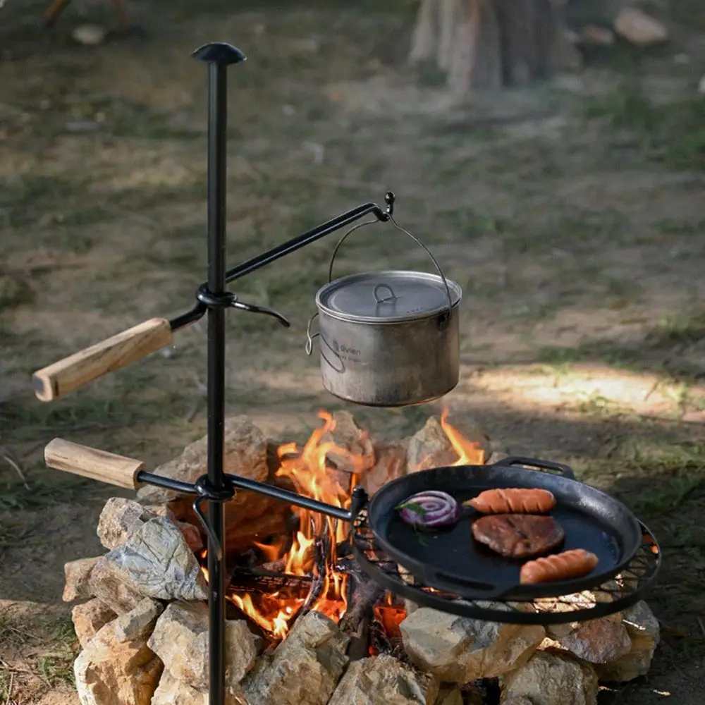Pit Slot Grill, Adjustable Swivel Campfire Grill Heavy Duty BBQ Steel Grate, Campfire Cooking Equipment Camping Grill for Outdo
Pit Slot Grill, Adjustable Swivel Campfire Grill Heavy Duty BBQ Steel Grate, Campfire Cooking Equipment Camping Grill for Outdo