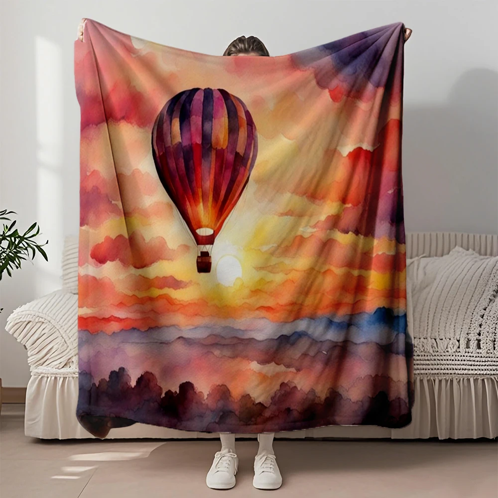 Year-round Use Simple Modern Flannel Bed Blanket Hot Air Balloon At Hospitality Bedding Coverlet Lightweight Blankets
Year-round Use Simple Modern Flannel Bed Blanket Hot Air Balloon At Hospitality Bedding Coverlet Lightweight Blankets