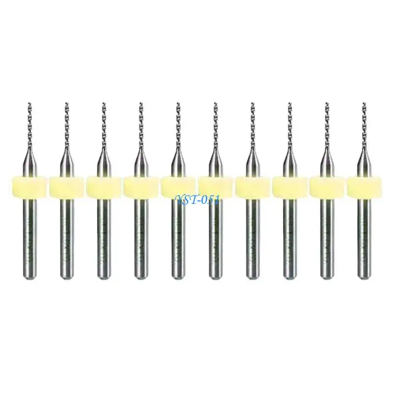 E15A 10pcs Miniature Drill Bits Accessories for PCB Computer Numerical Control Engraving and Soft Metal Drilling Applications
E15A 10pcs Miniature Drill Bits Accessories for PCB Computer Numerical Control Engraving and Soft Metal Drilling Applications