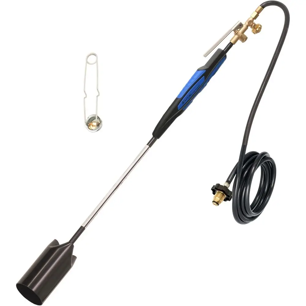 Heavy-Duty Propane Torch Kit with 500,000 BTU Burner, Lint Striker, and 10-ft Hose Regulator
Heavy-Duty Propane Torch Kit with 500,000 BTU Burner, Lint Striker, and 10-ft Hose Regulator