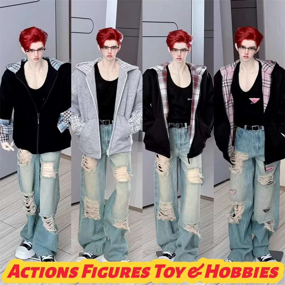 【60 days shipping】BJD Doll Casual Loose Sport Style Splicing Plaid Hoodie Jacket for id75 dz75 Strong Uncle Action Figure Body
【60 days shipping】BJD Doll Casual Loose Sport Style Splicing Plaid Hoodie Jacket for id75 dz75 Strong Uncle Action Figure Body