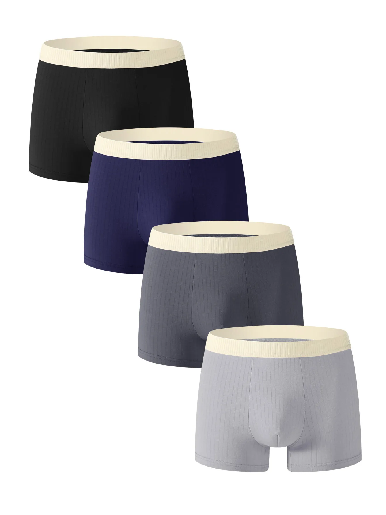 4 Pack Solid Color Cotton Men's Boxer Shorts Sports Underwear - Quick-Dry, Breathable & Sporty Style - New Arrival for Teenagers
4 Pack Solid Color Cotton Men's Boxer Shorts Sports Underwear - Quick-Dry, Breathable & Sporty Style - New Arrival for Teenagers