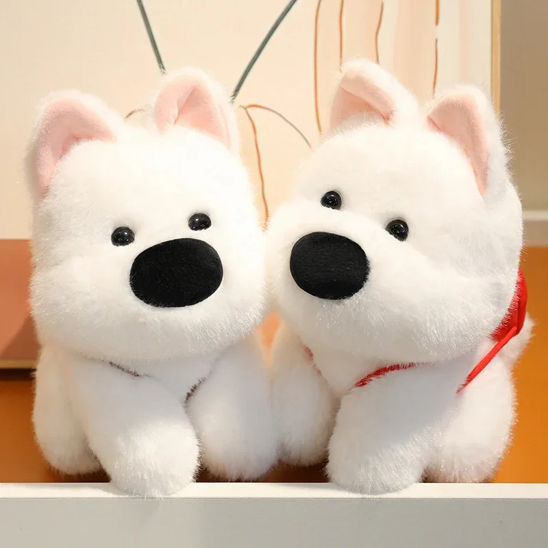 Kawaii West Highland Puppy, плюшевые игрушки, пушистая мультяшная сидящая кукла-собачка с чипсами, рюкзак для гамбургера, приятная кукла для успокоения
Kawaii West Highland Puppy, плюшевые игрушки, пушистая мультяшная сидящая кукла-собачка с чипсами, рюкзак для гамбургера, приятная кукла для успокоения