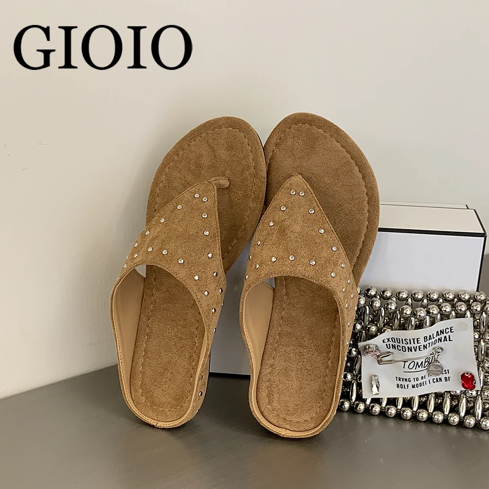 Fashion Rivet Female Slides Sandals Flip Flops For Women Flat Shoes Summer Outdoor 2026 New Black Slippers Beach Ladies Shoes
Fashion Rivet Female Slides Sandals Flip Flops For Women Flat Shoes Summer Outdoor 2026 New Black Slippers Beach Ladies Shoes