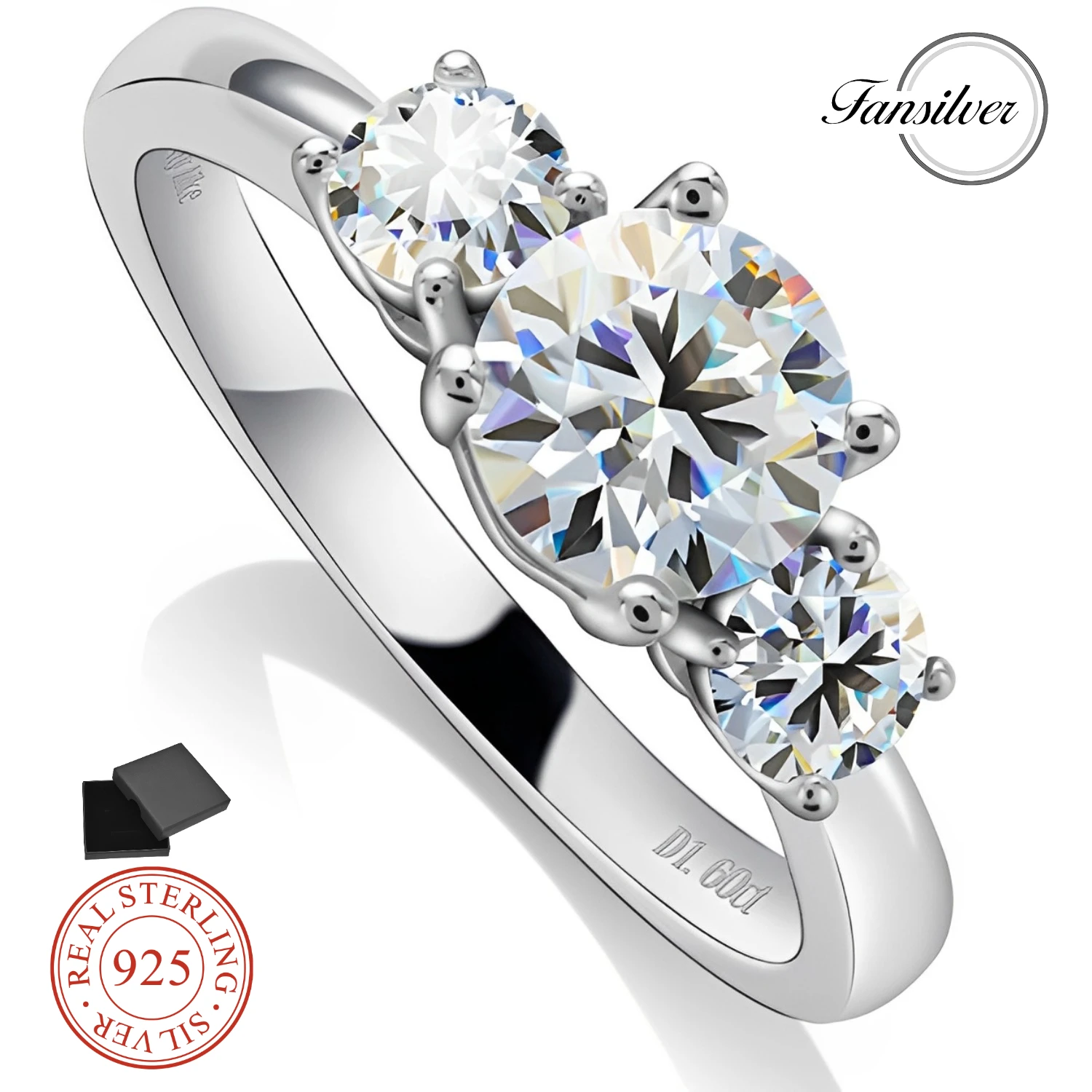 Moissanite Rings 18K White Gold Plated 925 Sterling Silver Stackable Ring Wedding Rings for Women Size 5-10
Moissanite Rings 18K White Gold Plated 925 Sterling Silver Stackable Ring Wedding Rings for Women Size 5-10