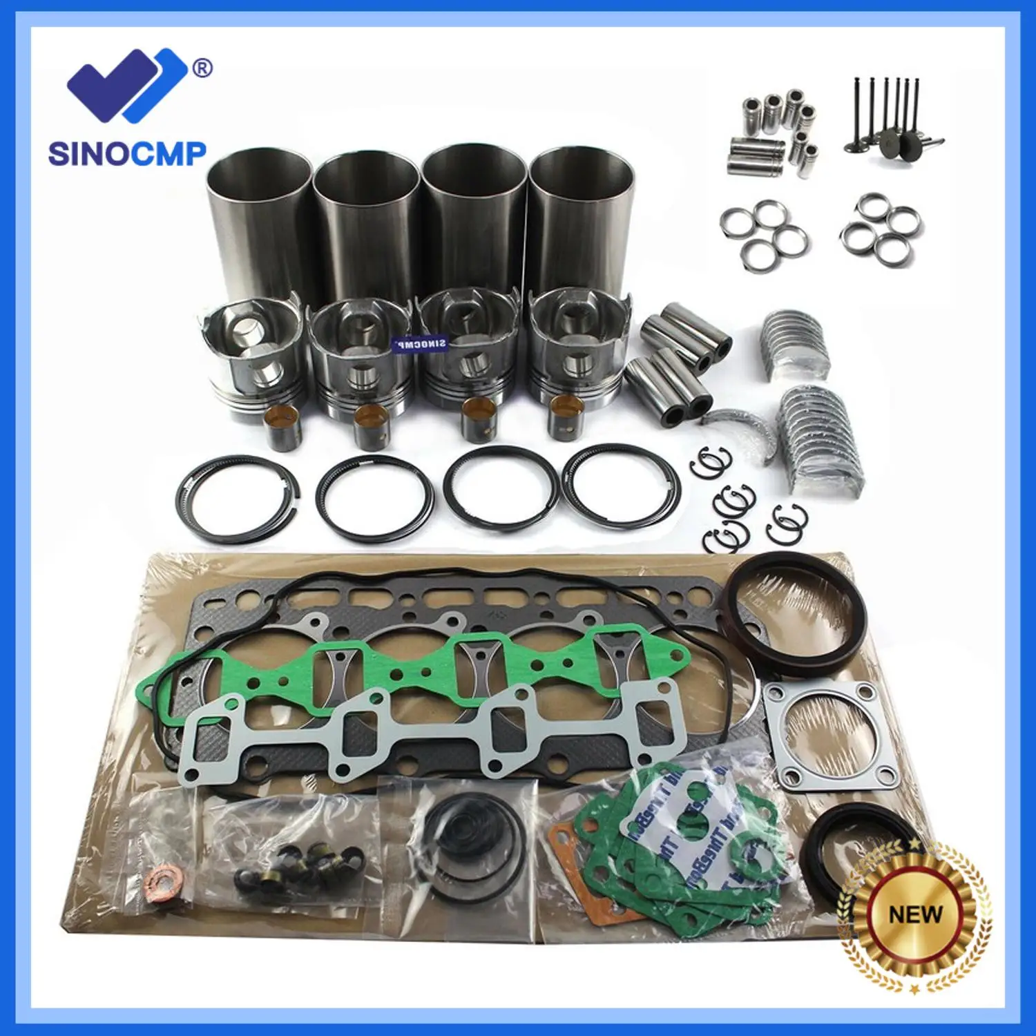 Engine Overhaul Rebuild Kit For Kubota V1903 L3710HST Tractor Piston Valve Guides Cylinder Liners Main& Con Rod Bearing
Engine Overhaul Rebuild Kit For Kubota V1903 L3710HST Tractor Piston Valve Guides Cylinder Liners Main& Con Rod Bearing
