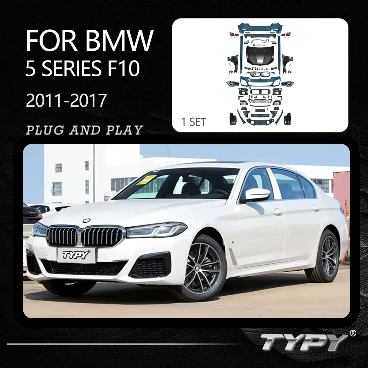Car Styling Bodykit Assembly For BMW 5 Series F10 F18 Bodykit Upgrade Modified To NEW BMW G30 M-Tech Styling Bodykit Accessories
Car Styling Bodykit Assembly For BMW 5 Series F10 F18 Bodykit Upgrade Modified To NEW BMW G30 M-Tech Styling Bodykit Accessories