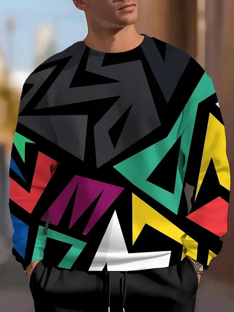 Abstract Sweatshirts Men 3D Full Print Man Sweater Fashion Crew Neck Hoodies Autumn Long-Sleeve Streetwear Women Colorful Tops
Abstract Sweatshirts Men 3D Full Print Man Sweater Fashion Crew Neck Hoodies Autumn Long-Sleeve Streetwear Women Colorful Tops