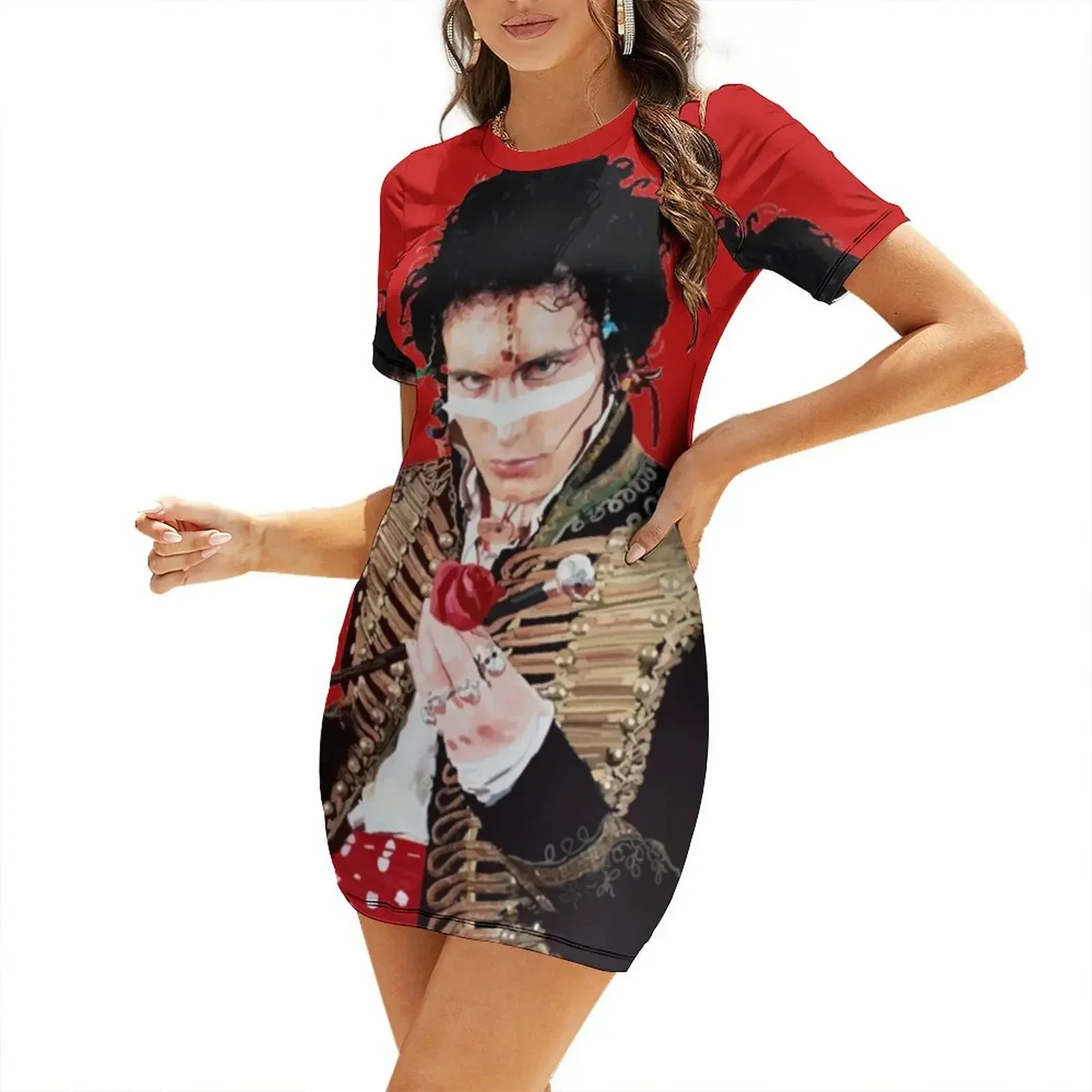 Adam ant Short-Sleeved Dress Aesthetic clothing birthday dresses for women chic and elegant woman dress Woman clothes
Adam ant Short-Sleeved Dress Aesthetic clothing birthday dresses for women chic and elegant woman dress Woman clothes