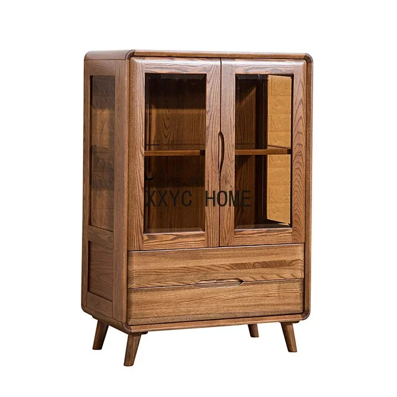 Japanese Solid Wood Wine Cabinet Living Room Side Storage & TV Cabinet Combination
Japanese Solid Wood Wine Cabinet Living Room Side Storage & TV Cabinet Combination