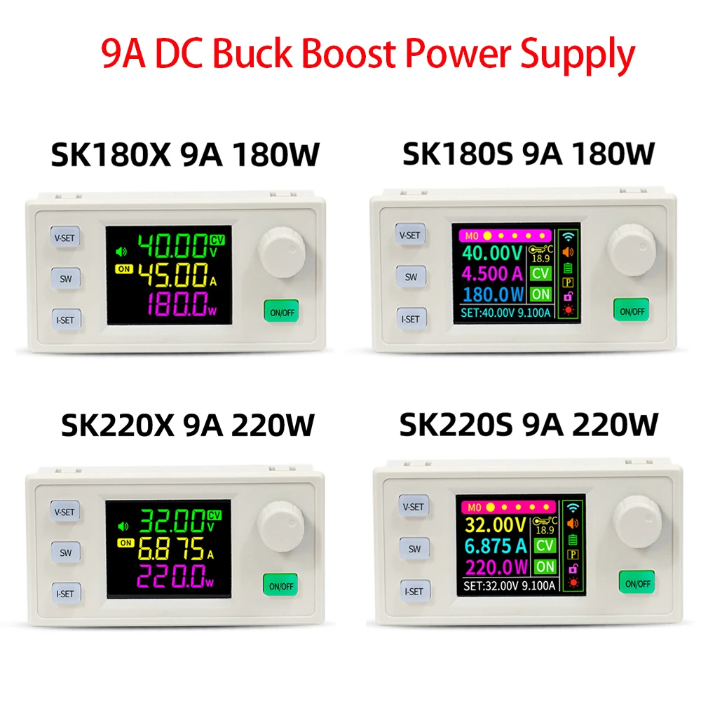 180W 220W DC Buck Converter Adjustable Regulated Laboratory Power Supply Constant Voltage Current 9A MPPT Charge Module SK180S
180W 220W DC Buck Converter Adjustable Regulated Laboratory Power Supply Constant Voltage Current 9A MPPT Charge Module SK180S