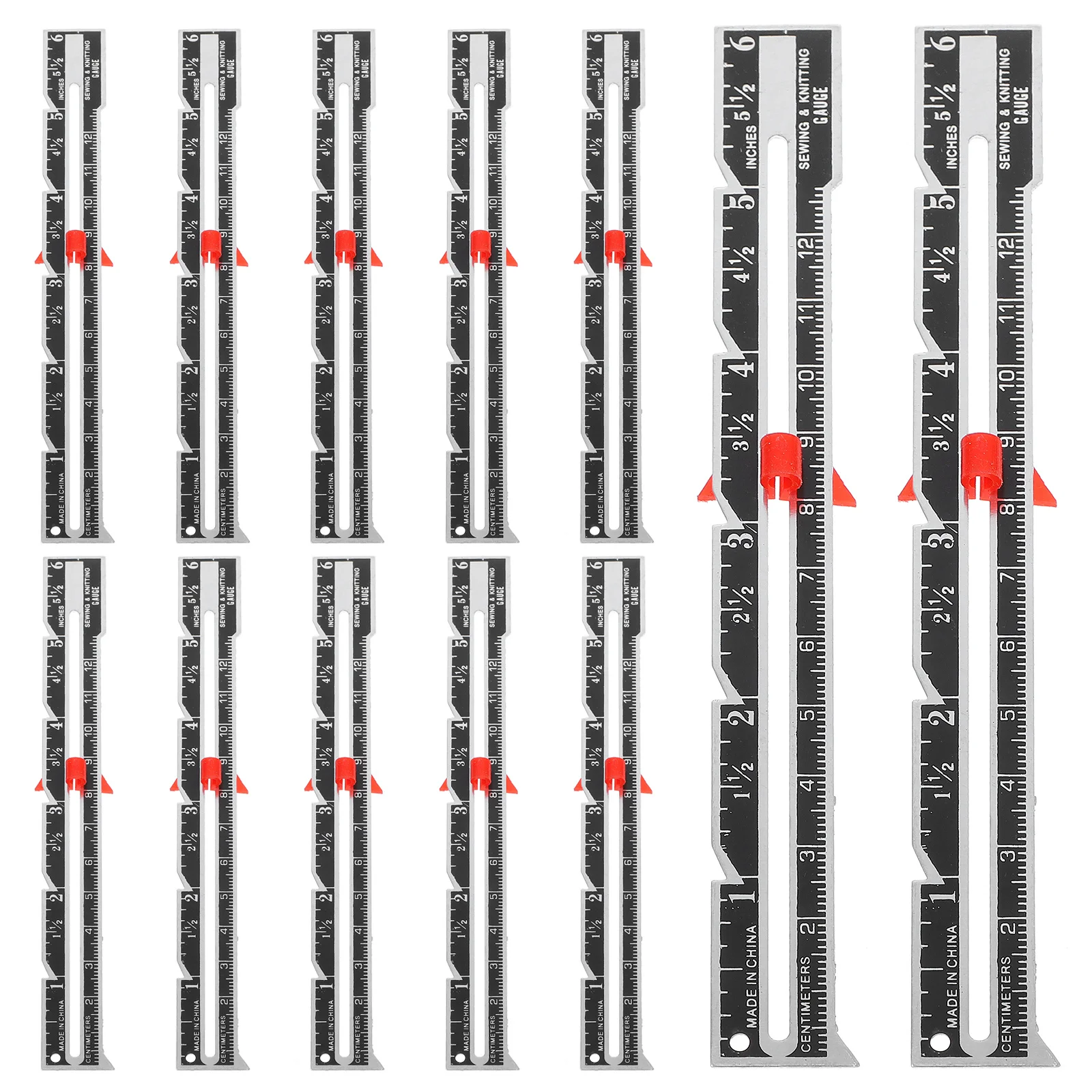 12Pcs Sewing Gauge Rulers High Precision Measurement Tools for DIY Tailors Seam Allowance Buttonhole Placement Craft
12Pcs Sewing Gauge Rulers High Precision Measurement Tools for DIY Tailors Seam Allowance Buttonhole Placement Craft