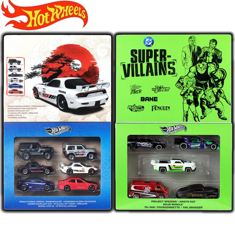 New Hot Wheels Silver Series Japanese Culture 6-Pack & Dc Super-Villains 5-Pack 1:64 Diecast Alloy Model Car Collecting Toy Gift
New Hot Wheels Silver Series Japanese Culture 6-Pack & Dc Super-Villains 5-Pack 1:64 Diecast Alloy Model Car Collecting Toy Gift