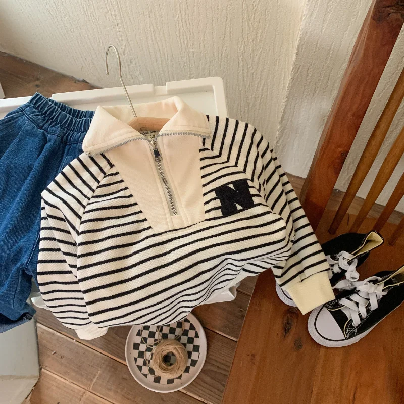 Spring Autumn Windproof Kids High Quality Children's Clothing Boys Hoodies Sweatshirts Cotton Tops Outwear 2025 Stripe
Spring Autumn Windproof Kids High Quality Children's Clothing Boys Hoodies Sweatshirts Cotton Tops Outwear 2025 Stripe