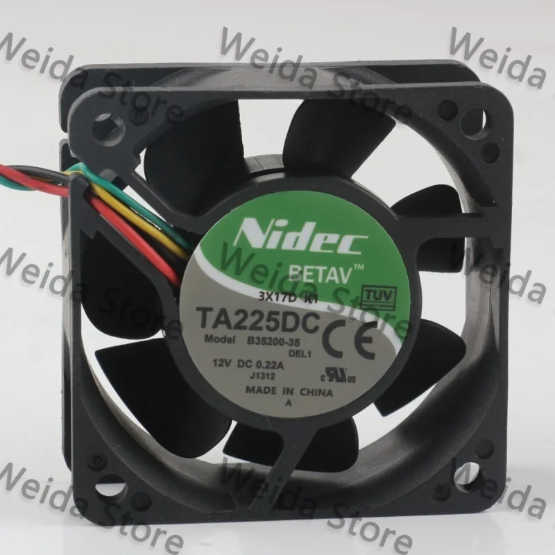 Original Nidec 6025 four-wire 12V 0.22A PWM speed control 6CM B35200-35 silent case cooling fan
Original Nidec 6025 four-wire 12V 0.22A PWM speed control 6CM B35200-35 silent case cooling fan