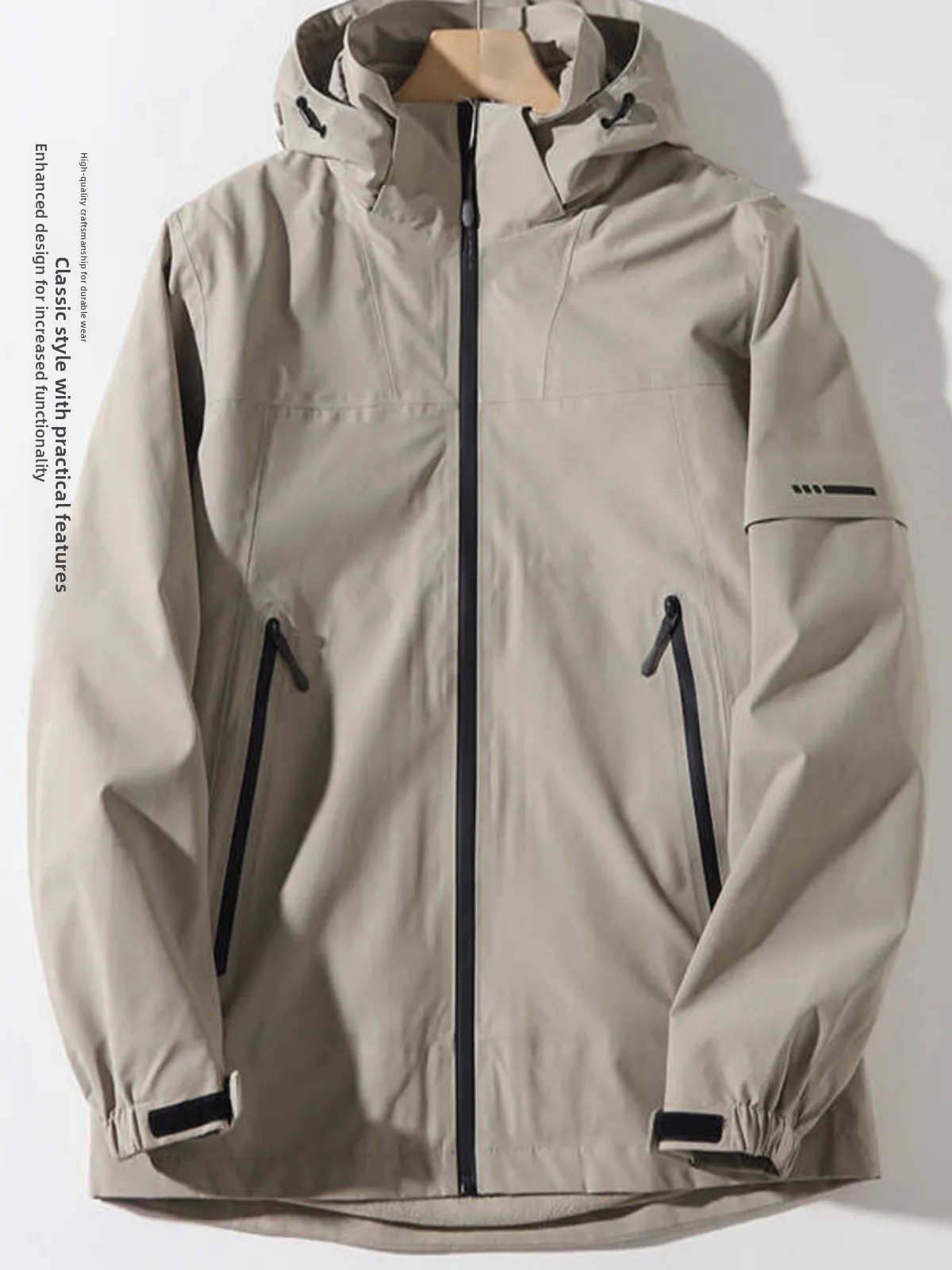 Outdoor Windproof Waterproof Soft ell Jaet Men's Sport Casual Spring Autumn Hooded Coat Zipper ket Stand Fit Polyes...
Outdoor Windproof Waterproof Soft ell Jaet Men's Sport Casual Spring Autumn Hooded Coat Zipper ket Stand Fit Polyes...