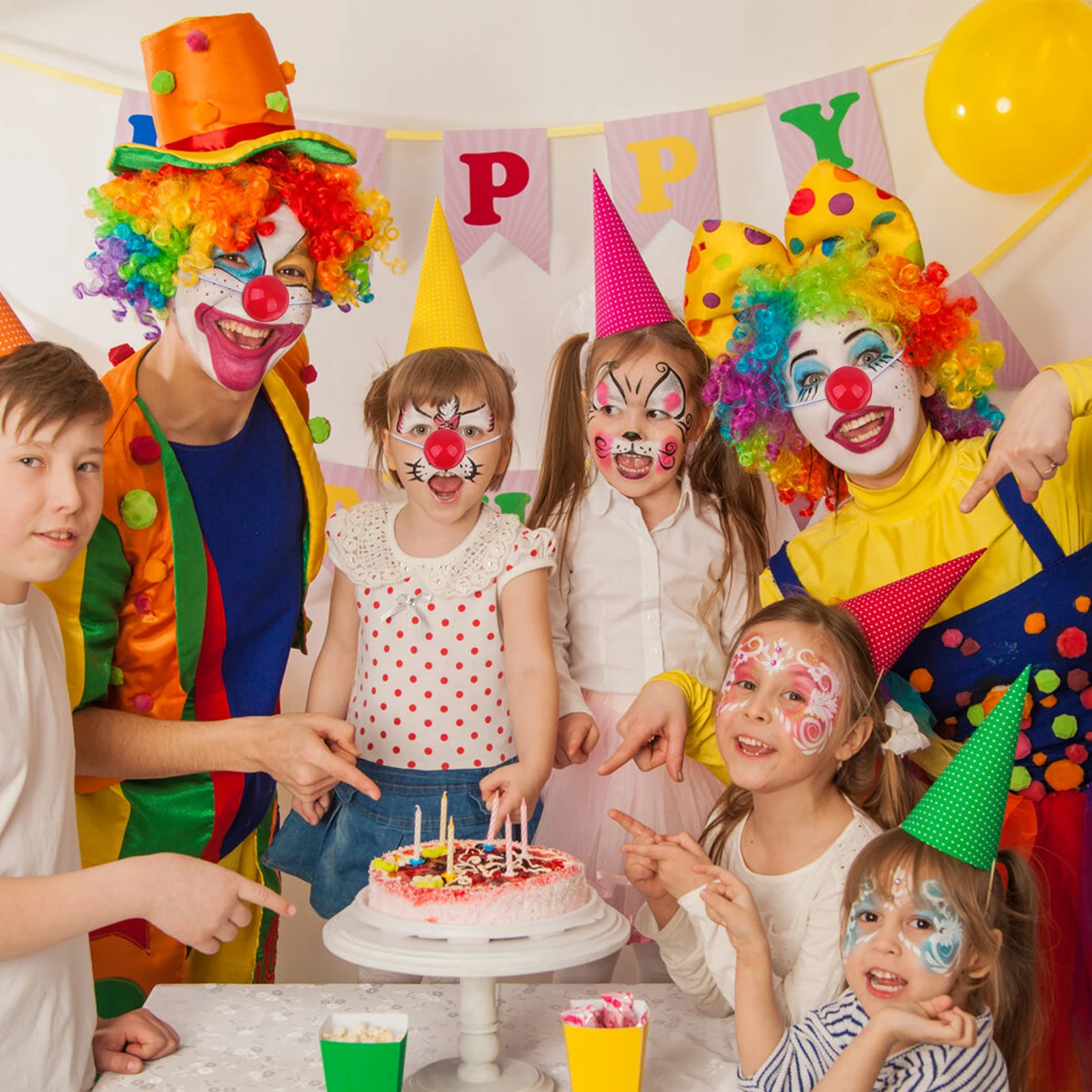 3pcs Glowing Red Clown Nose Flashing Party Prop For Festival Performance Accessory Decor Funny Vivid Role Play
3pcs Glowing Red Clown Nose Flashing Party Prop For Festival Performance Accessory Decor Funny Vivid Role Play