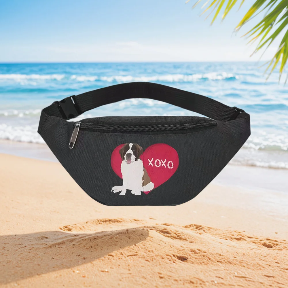 XOXO Saint Bernard Dog Valentine's Day Heart Design Waist Backpack Crossbody Chest Bag Street Casual Sporty Fashionable Simple U
XOXO Saint Bernard Dog Valentine's Day Heart Design Waist Backpack Crossbody Chest Bag Street Casual Sporty Fashionable Simple U