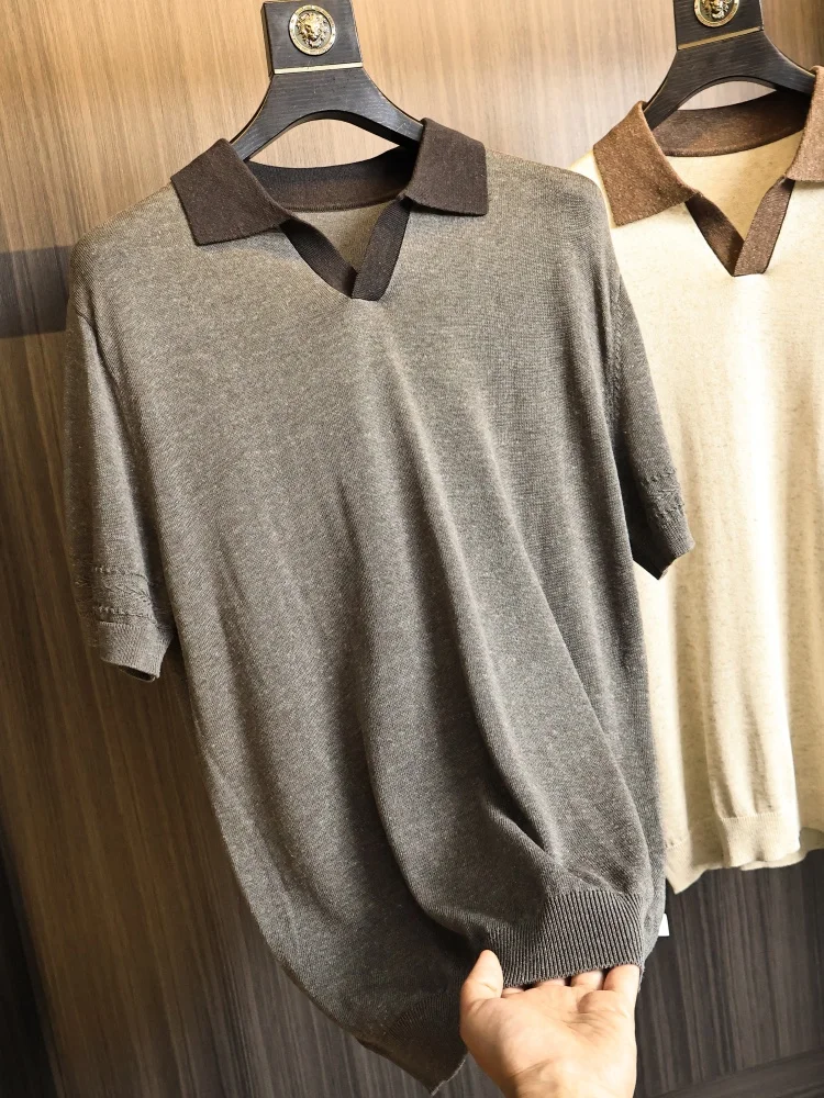 Preppy Style Color Block Shirt Men's Summer Business Casual Comfortable Breathable Fashionable Short Sleeve Kn...
Preppy Style Color Block Shirt Men's Summer Business Casual Comfortable Breathable Fashionable Short Sleeve Kn...