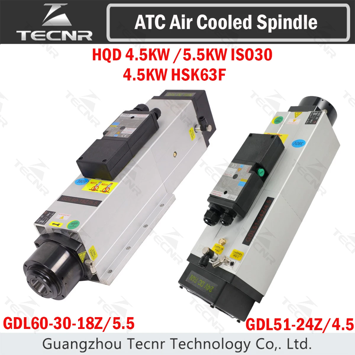 HQD 4.5KW 5.5KW ISO30 ATC Air Cooled Spindle Motor HSK63F Automatic Tool change Spindle Pneumatic GDL51-24Z/4.5 For CNC Machine
HQD 4.5KW 5.5KW ISO30 ATC Air Cooled Spindle Motor HSK63F Automatic Tool change Spindle Pneumatic GDL51-24Z/4.5 For CNC Machine