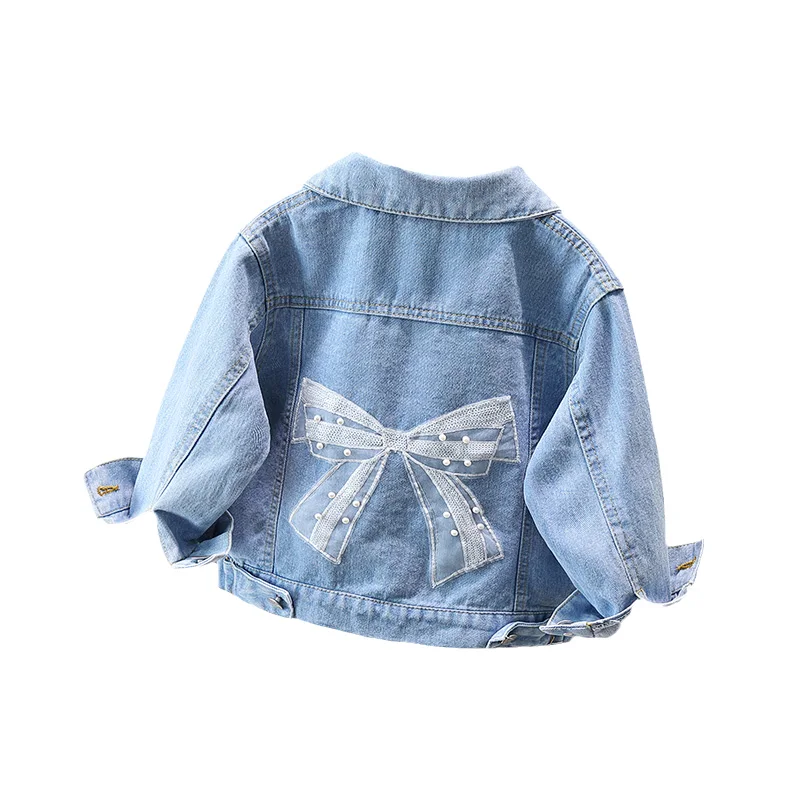 2-9 Years Babi Girls Denim Jacket New Fashion Baby Kids Jean Coats For Girls Cute Lace Bow Design Children Outerwear Clothing
2-9 Years Babi Girls Denim Jacket New Fashion Baby Kids Jean Coats For Girls Cute Lace Bow Design Children Outerwear Clothing