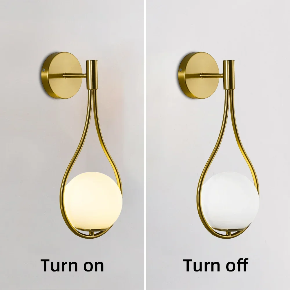 Modern PVC Ball Wall Light Luxury Gold Sconce Living Room Bedroom Bedside Aisle Staircase Nordic Wall Mount Indoor Decor Lamp
Modern PVC Ball Wall Light Luxury Gold Sconce Living Room Bedroom Bedside Aisle Staircase Nordic Wall Mount Indoor Decor Lamp