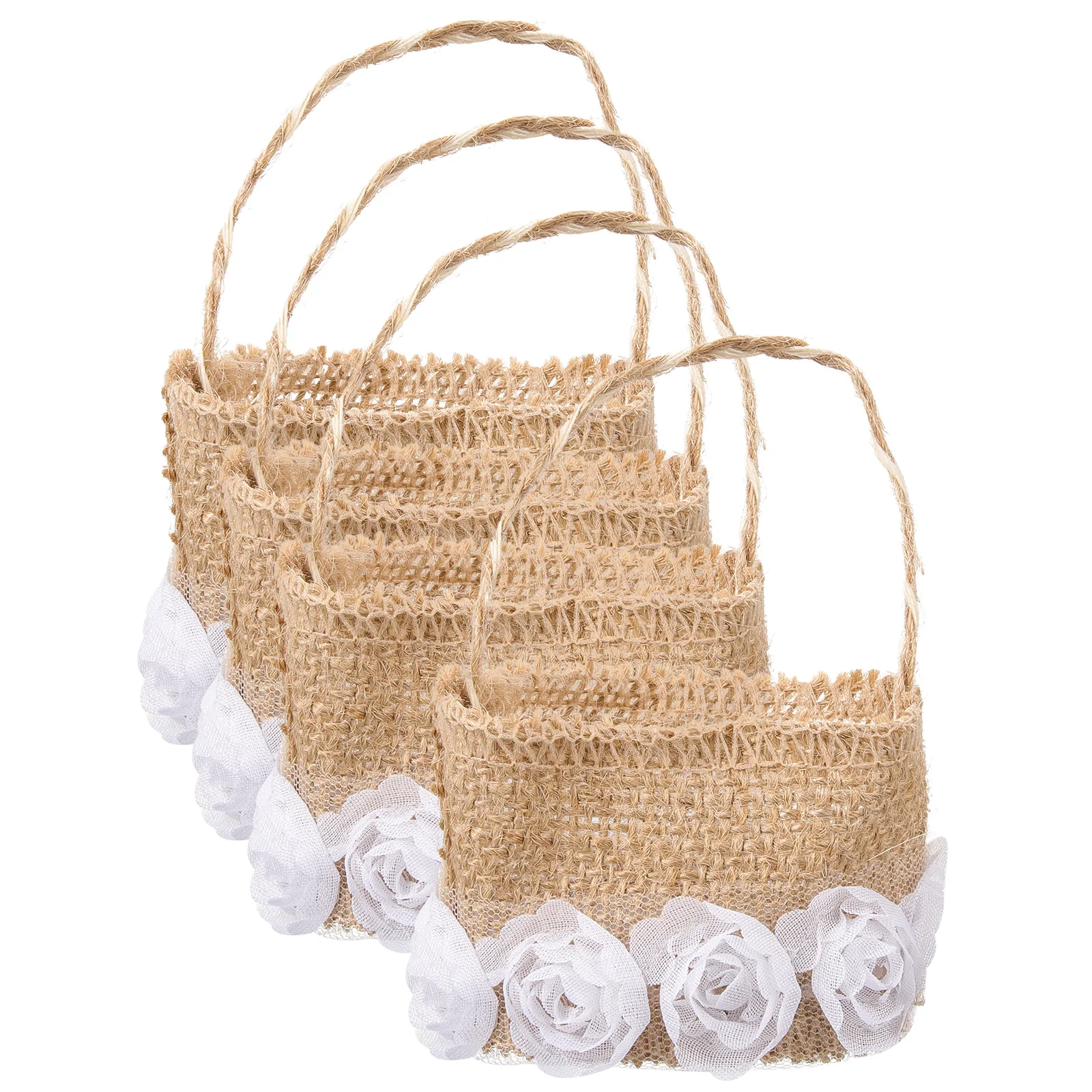 4 Pcs Wedding Decoration Bag Mini Flower Basket Bouquet Bags Home Nursery Candy Bulk Baskets Floral
4 Pcs Wedding Decoration Bag Mini Flower Basket Bouquet Bags Home Nursery Candy Bulk Baskets Floral