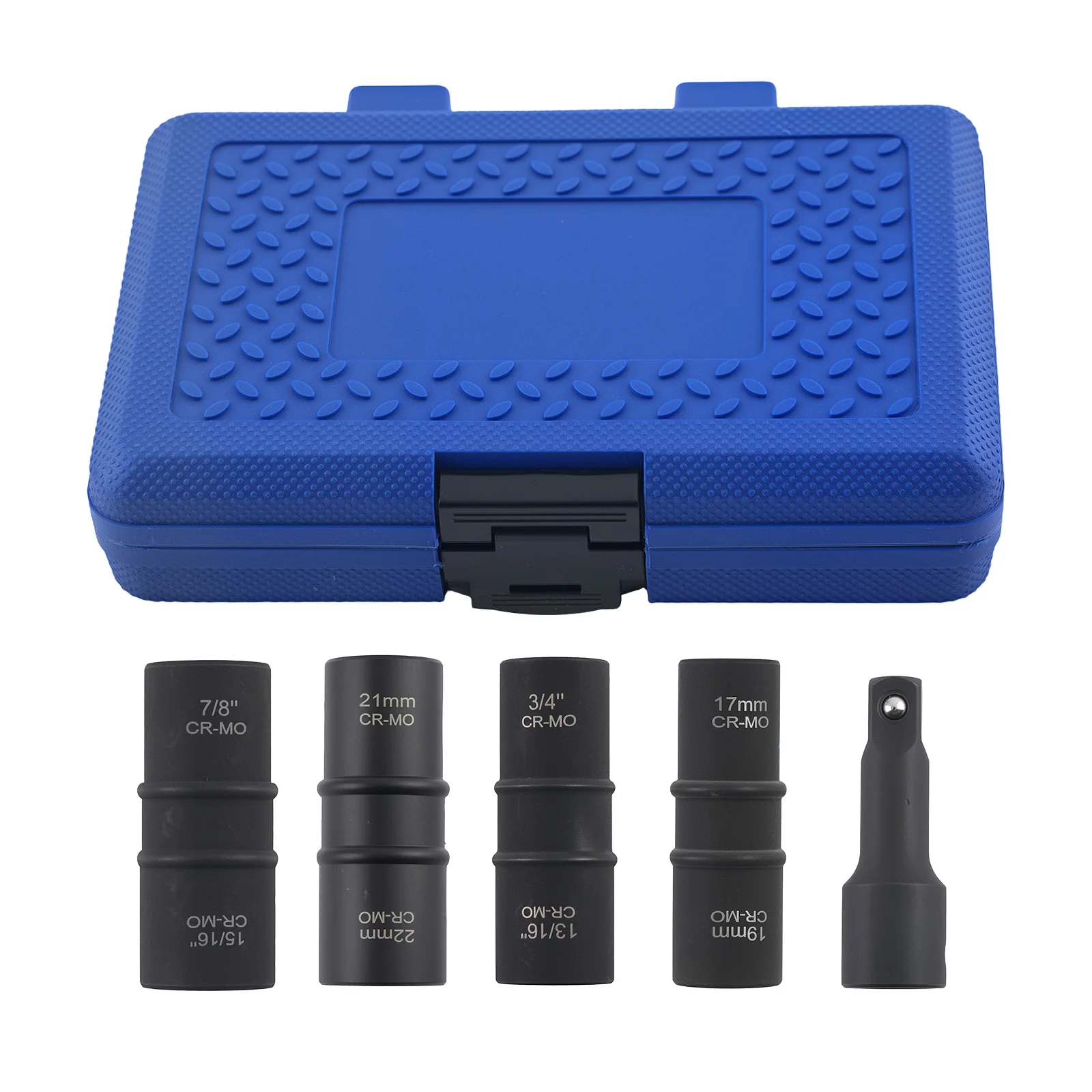 5PC Impact Flip Socket Set 1/2" 17mm 19mm 21mm 22mm SAE Metric Extension Bar
5PC Impact Flip Socket Set 1/2" 17mm 19mm 21mm 22mm SAE Metric Extension Bar