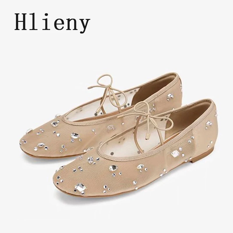 Hlieny Fashion Lace Up Mary Jane Shoes Women Elegant Ballet Flats Crystal Rhinestone Mesh Round Toe Loafers Ladies Mules Sandals
Hlieny Fashion Lace Up Mary Jane Shoes Women Elegant Ballet Flats Crystal Rhinestone Mesh Round Toe Loafers Ladies Mules Sandals