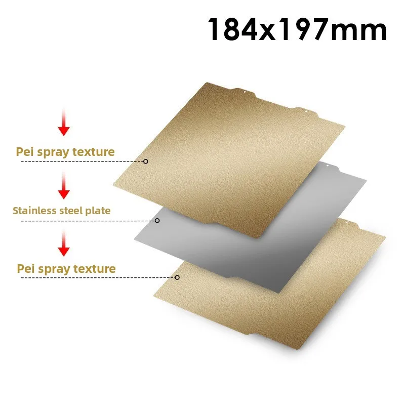 FOR Bamboo A1mini3d Printer Accessories Gold Texture Double Sided Printing Hot Bed High Temperature Resistance
FOR Bamboo A1mini3d Printer Accessories Gold Texture Double Sided Printing Hot Bed High Temperature Resistance