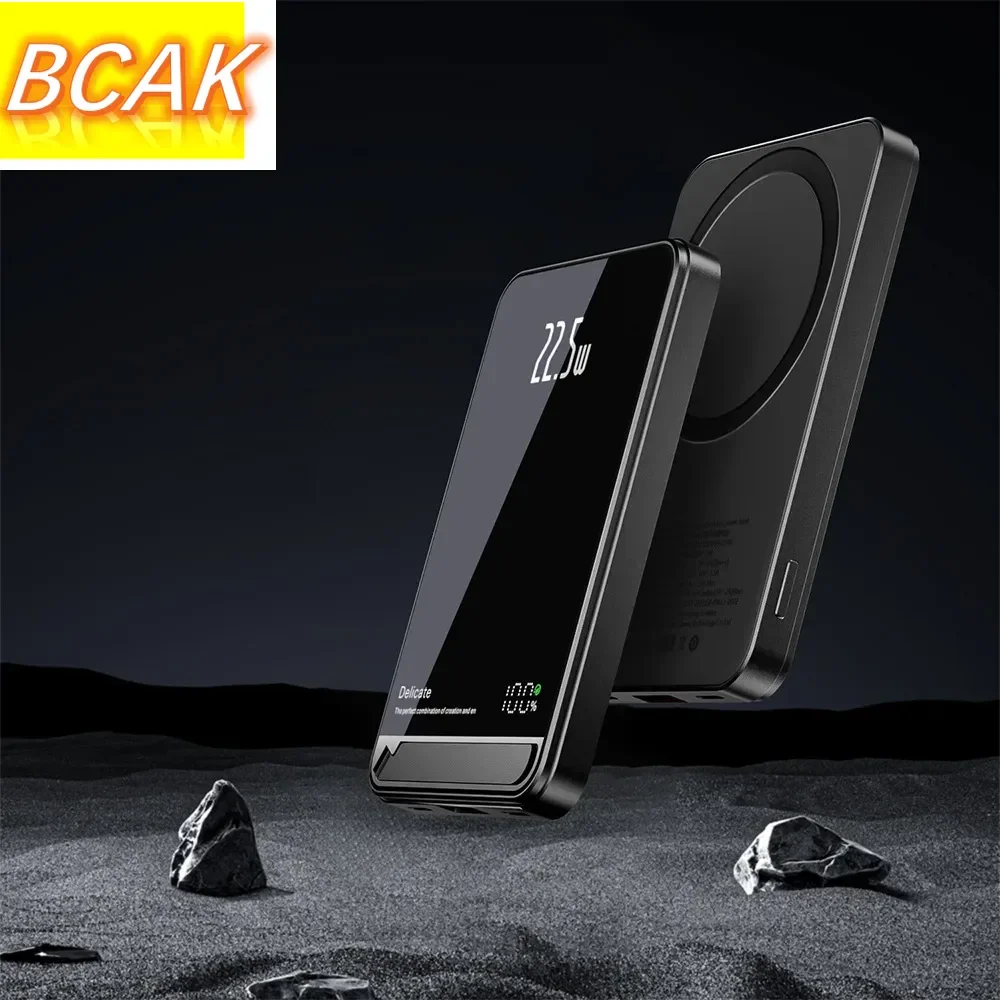 BCAK Metal Magsafe Magnetic Quality Power Bank Fast Charge Compact Portable Mini Ultra-thin Quality Power Bank 10000mAh Gift
BCAK Metal Magsafe Magnetic Quality Power Bank Fast Charge Compact Portable Mini Ultra-thin Quality Power Bank 10000mAh Gift