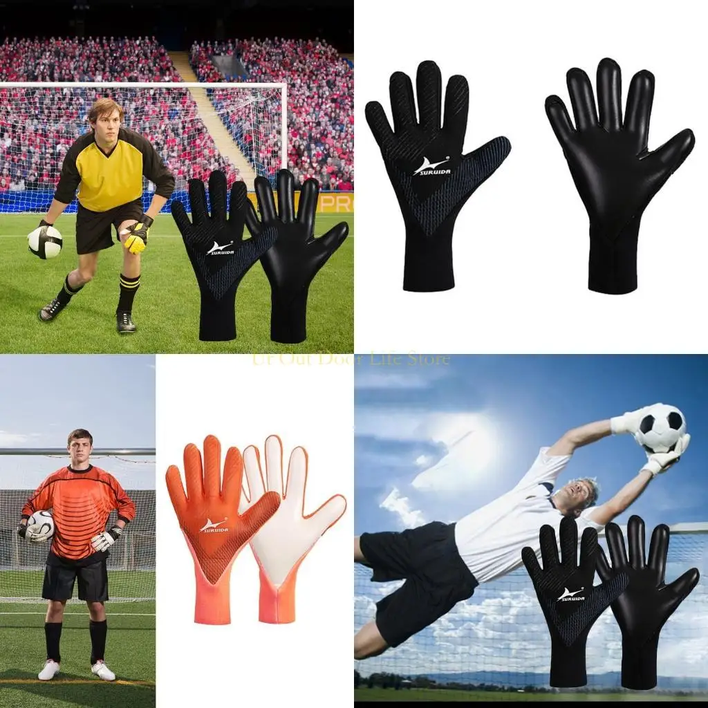 77UF Goalkeeper Glove Soccer Glove Strong Grip Gloves with Finger for Protection Non-Slip Latex Protective Gloves for Adult Y
77UF Goalkeeper Glove Soccer Glove Strong Grip Gloves with Finger for Protection Non-Slip Latex Protective Gloves for Adult Y