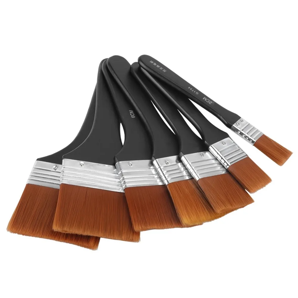 7PCS fine nylon filaments Nylon Paint Brushes wide flat brush head large area coloring Multi-size Painting Flat Brushes
7PCS fine nylon filaments Nylon Paint Brushes wide flat brush head large area coloring Multi-size Painting Flat Brushes