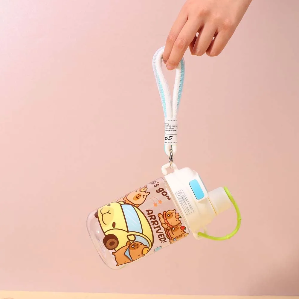 Fashion Large Capacity Capybara Water Bottle PP Straw TPR Cartoon Children Cup PC PVC Handhold Portable Bottle Sports
Fashion Large Capacity Capybara Water Bottle PP Straw TPR Cartoon Children Cup PC PVC Handhold Portable Bottle Sports