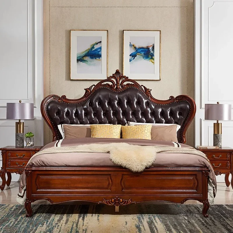 King Size Bedroom Bed European Aesthetic Storage Double Bed Modern Wood Camas De Matrimonio Dormitorio Luxury Furniture
King Size Bedroom Bed European Aesthetic Storage Double Bed Modern Wood Camas De Matrimonio Dormitorio Luxury Furniture