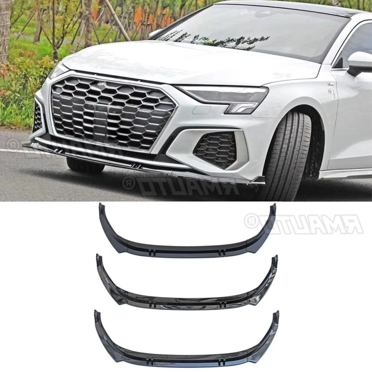 For Audi A3 S3 2020-2021 3PCS Car Front Bumper Spoiler Lip Diffuser Modification Part Bumper Guard Protector Cover Accessories
For Audi A3 S3 2020-2021 3PCS Car Front Bumper Spoiler Lip Diffuser Modification Part Bumper Guard Protector Cover Accessories